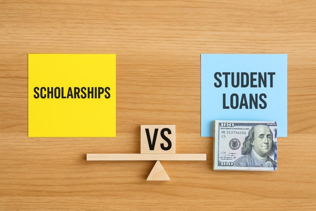scholarships vs student loans